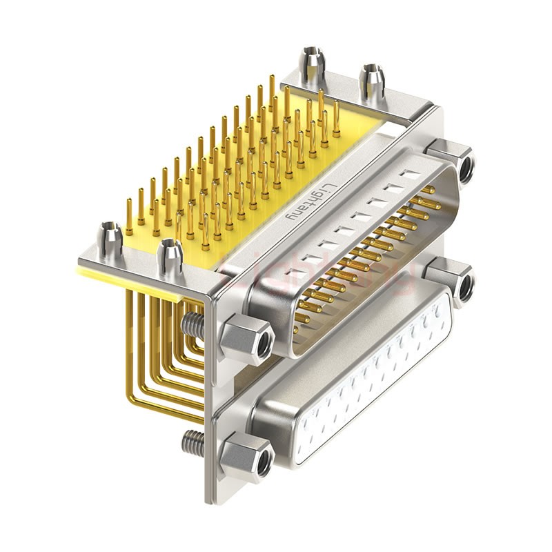 DR25 上母下公 間距15.88車針雙胞胎 D-SUB連接器