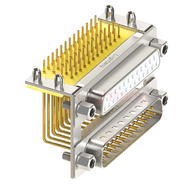 DR25 上公下母 間距19.05車針雙胞胎 D-SUB連接器
