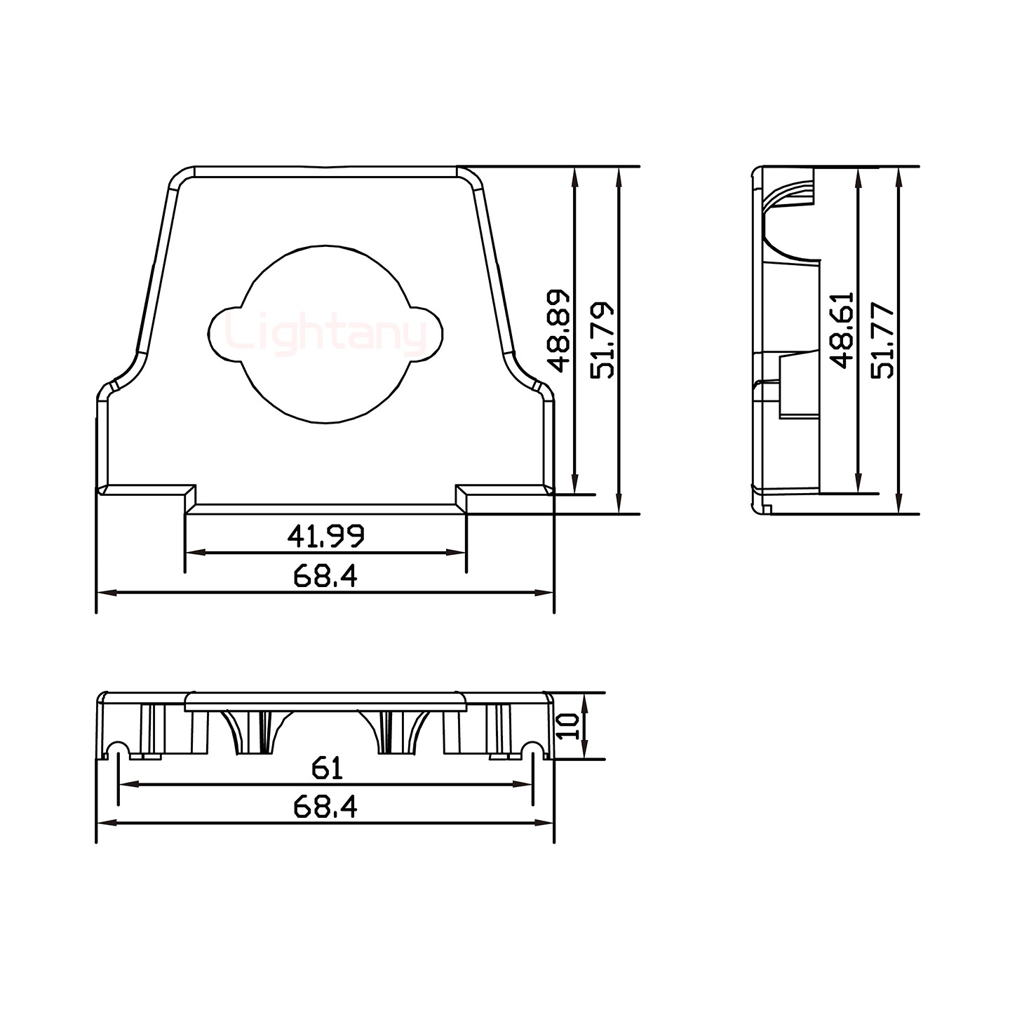 43W2公短體焊線40A+50P金屬外殼2252三個出線孔12mm