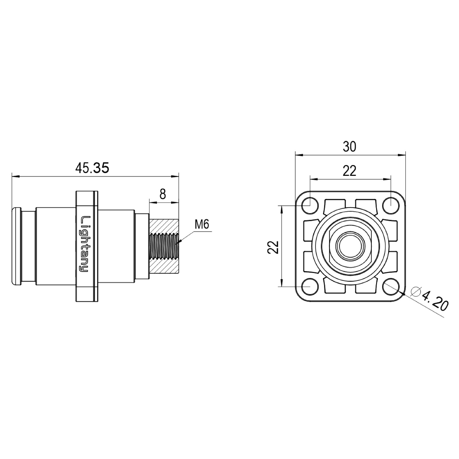 LTC08SI-M1RL內螺紋插座 120/150/200A 紅色