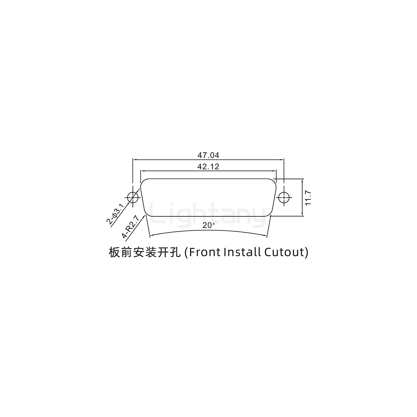 防水13W3母焊線式/鎖螺絲/大電流40A