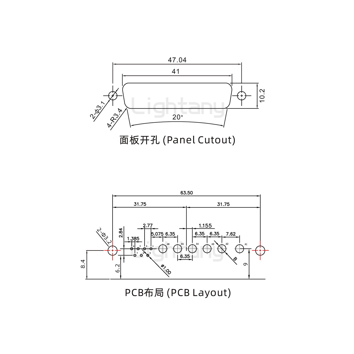 防水13W6B母彎插板/鉚支架/鎖螺絲/大電流40A