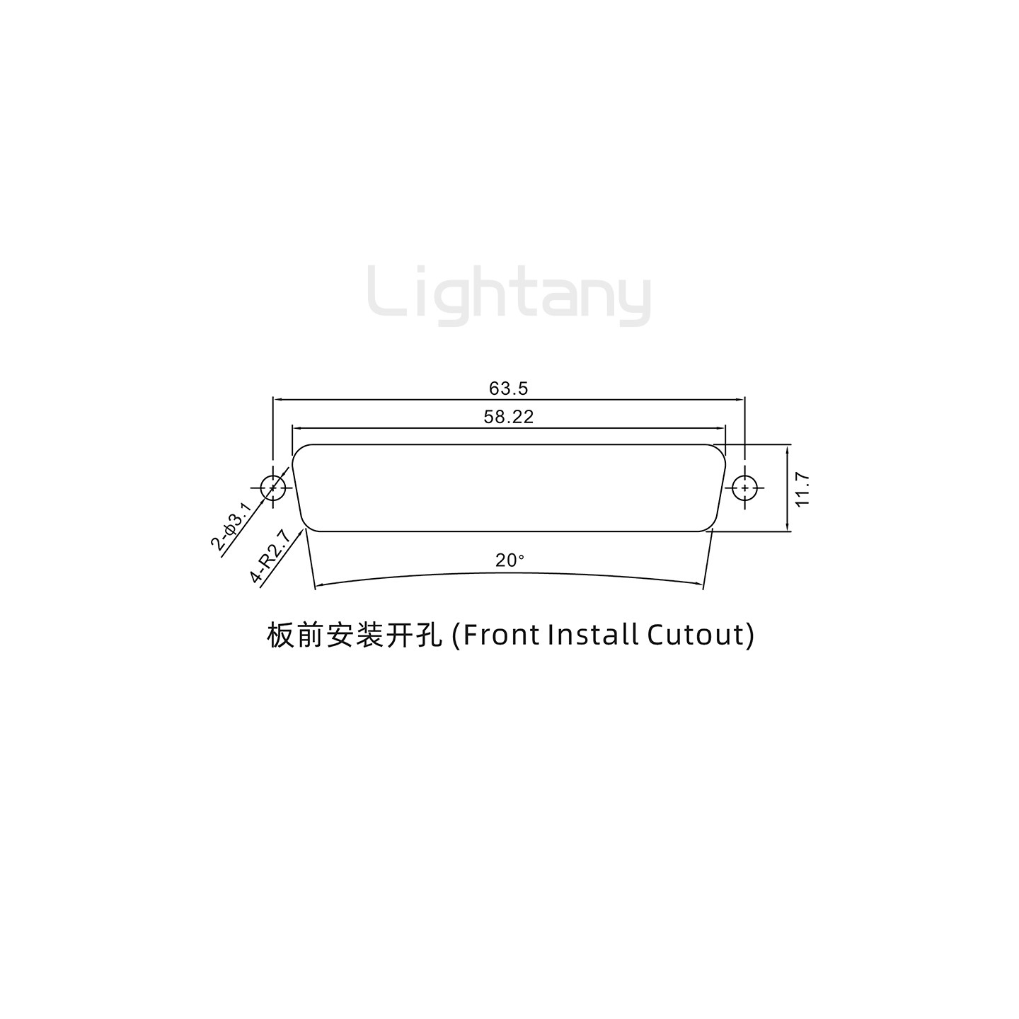 防水27W2母焊線式/鎖螺絲/大電流40A