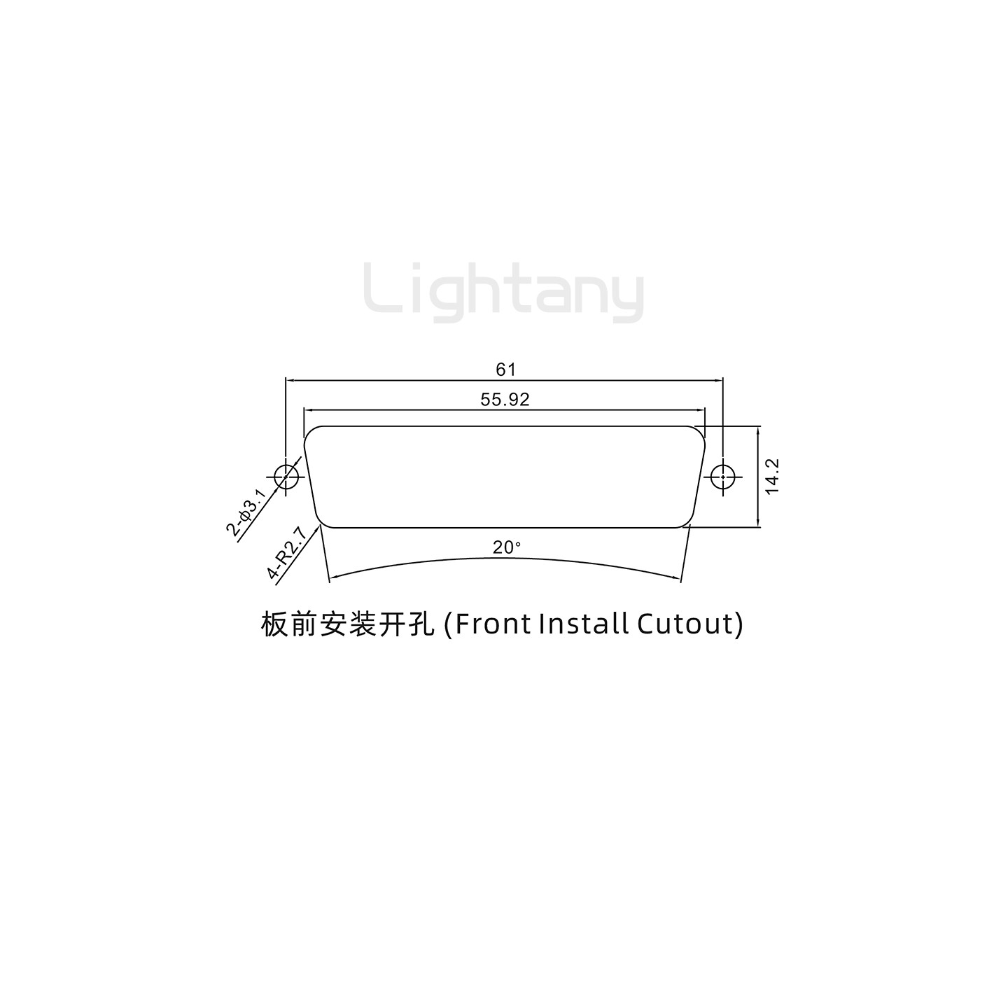 43W2公焊線式/鎖螺絲螺母+防水墊片/大電流40A