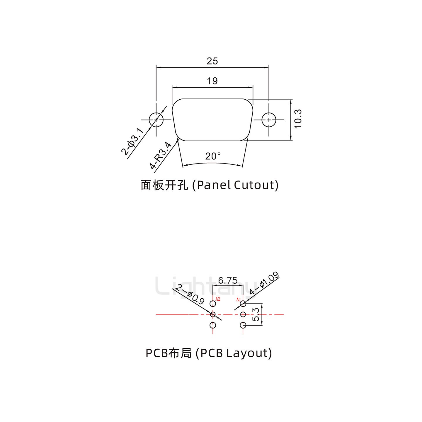 防水2W2母直插板/鎖螺絲/射頻同軸50歐姆