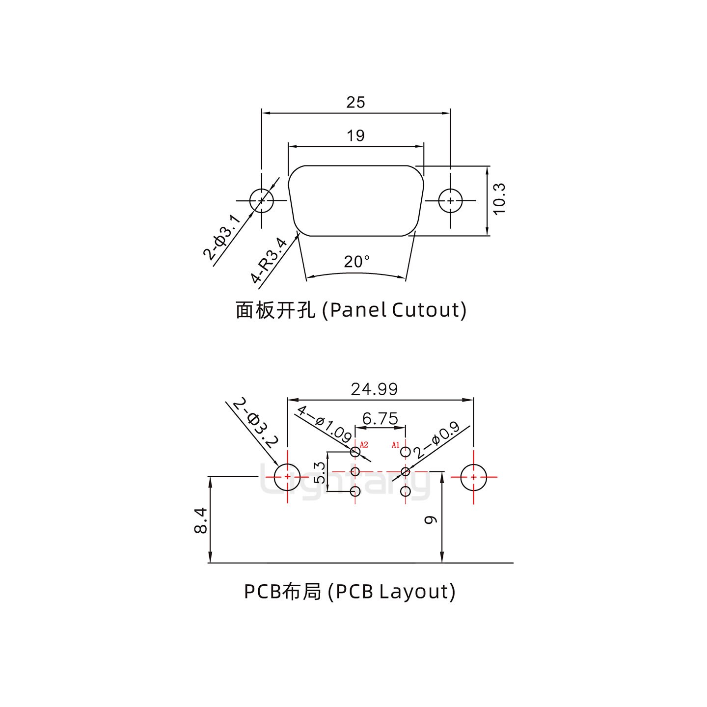 防水2W2母彎插板/鉚支架/鎖螺絲/射頻同軸50歐姆