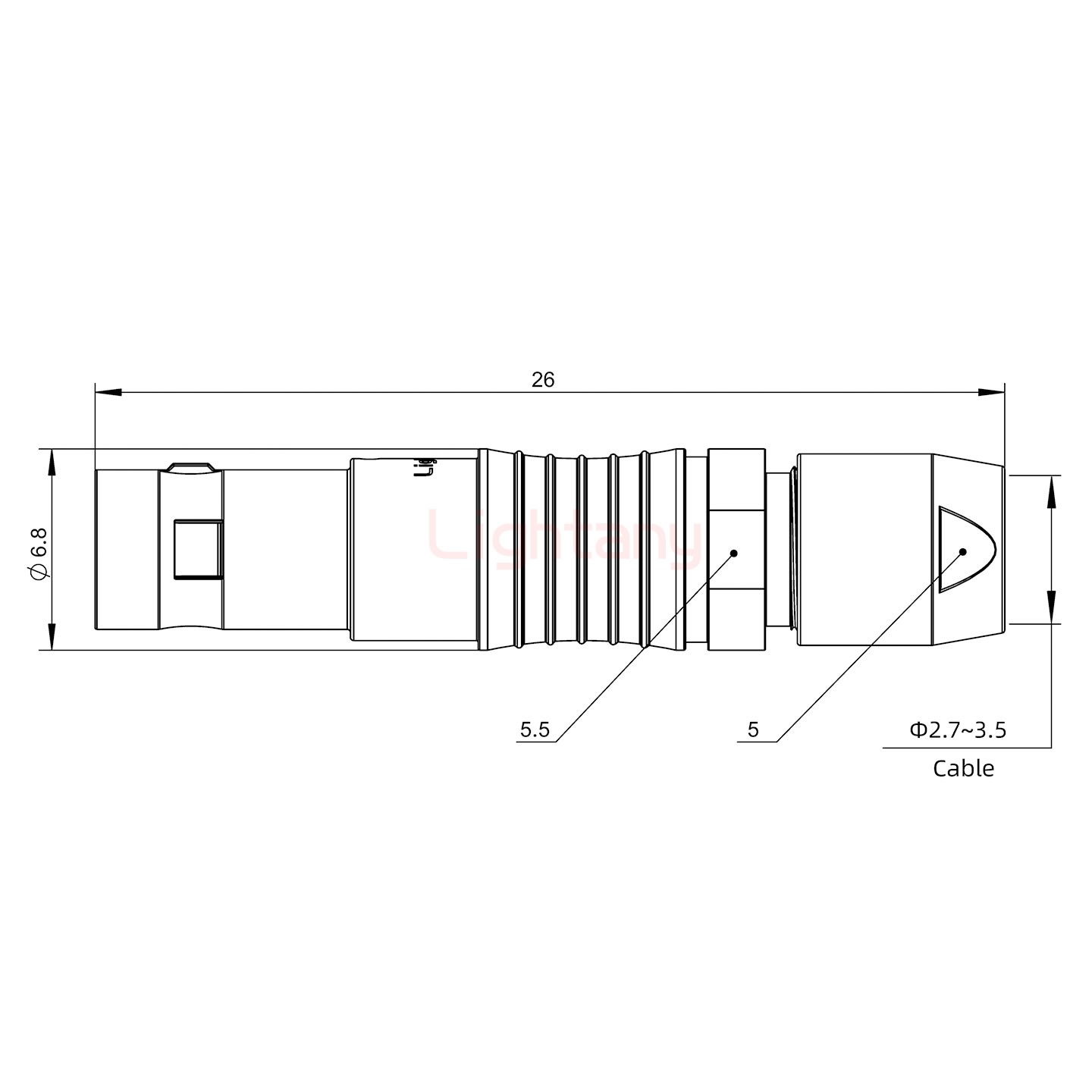 PHG.00.004.CLLD35推拉自鎖浮動插座