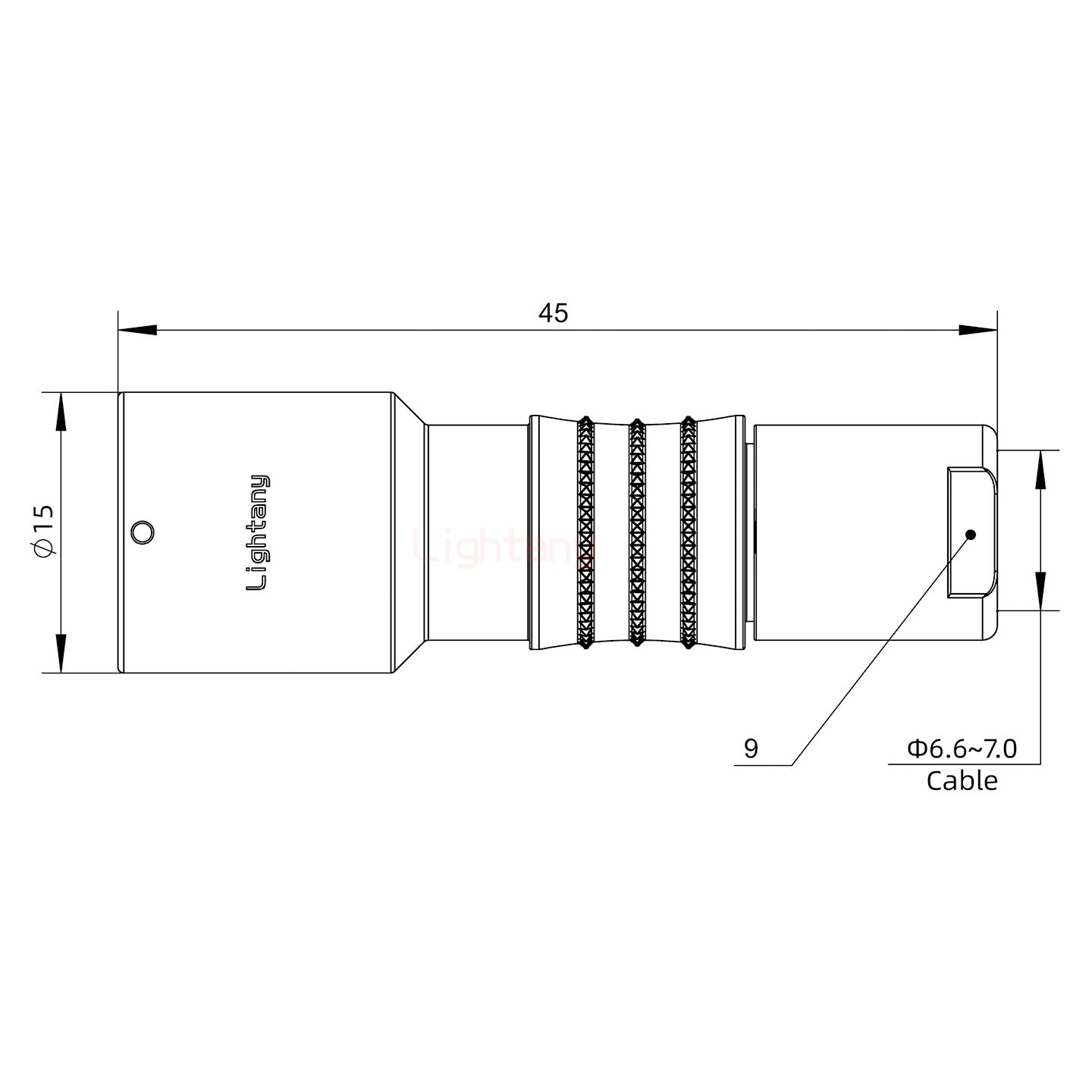 FHG.1K.008.CLAK70推拉自鎖彎式插頭