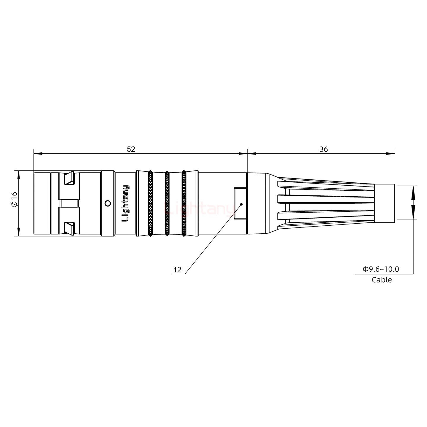 FGG.2K.002.CLAK10Z推拉自鎖帶護套直式插頭