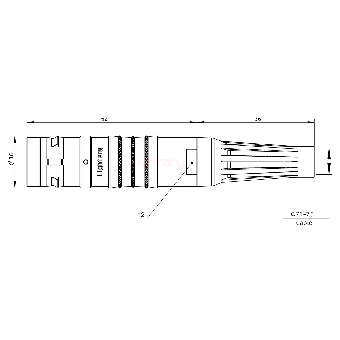 FGG.2K.006.CLAC75Z推拉自鎖帶護(hù)套直式插頭